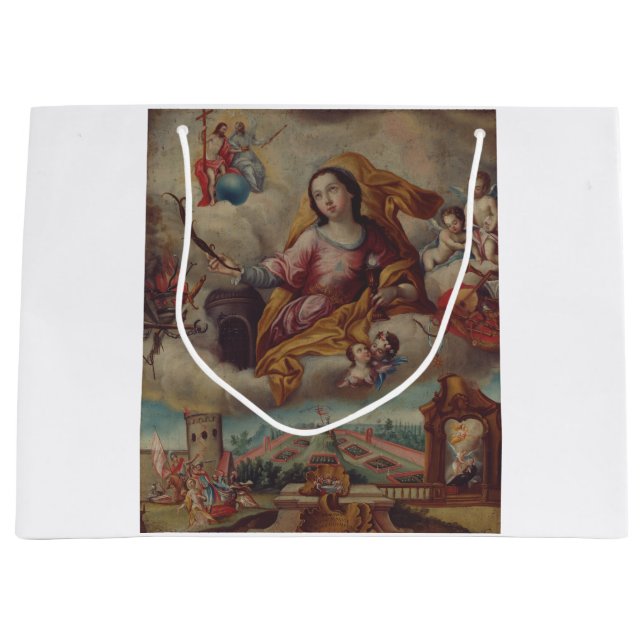 Saint Barbara Virgin and martyr Large Gift Bag (Front)