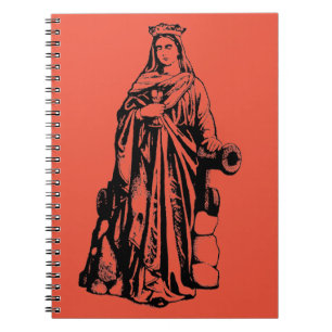 Saint Barbara Virgin and martyr Notebook