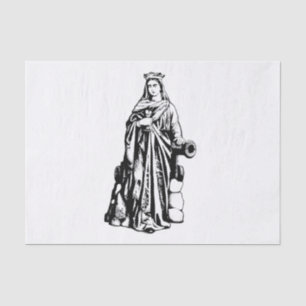 Saint Barbara Virgin and martyr Tissue Paper