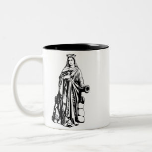 Saint Barbara Virgin and martyr Two-Tone Coffee Mug