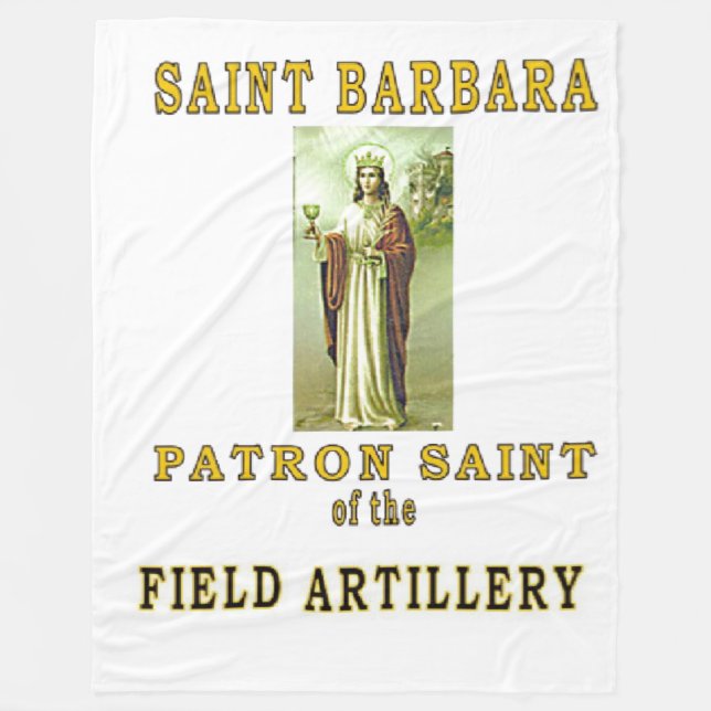SAINT BARBRA FLEECE BLANKET (Front)