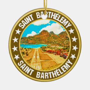 Saint Barthélemy Ceramic Ornament