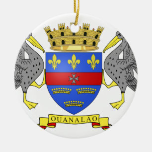 Saint Barthelemy Ceramic Ornament