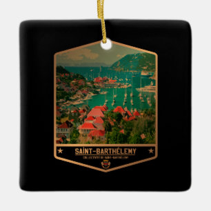 Saint Barthélemy Ceramic Ornament