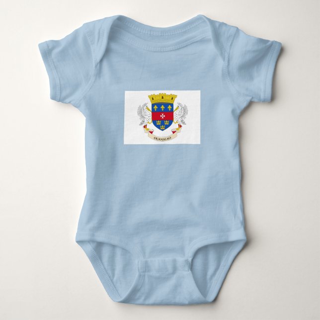Saint Barthélemy Flag Baby Bodysuit (Front)