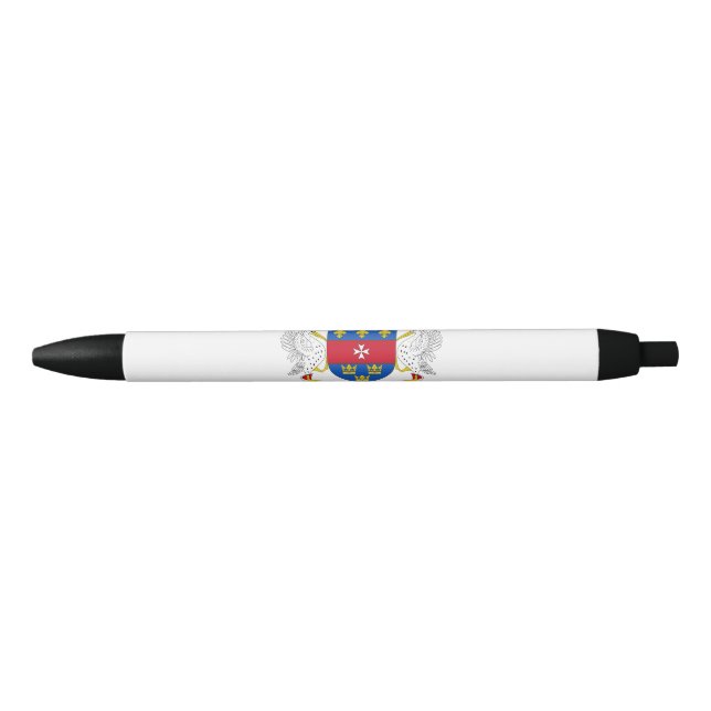 Saint Barthélemy Flag Black Ink Pen (Front)