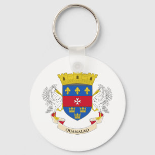 Saint Barthélemy Flag Key Ring