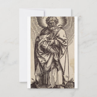 Saint Bartholomew Apostle Vintage Prayer Card