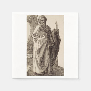 Saint Bartholomew the Apostle by Albrecht Durer Napkin