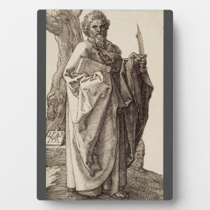 Saint Bartholomew the Apostle by Albrecht Durer Plaque
