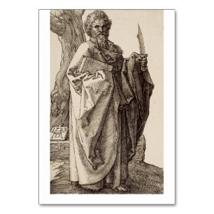 Saint Bartholomew the Apostle by Albrecht Durer Table Number