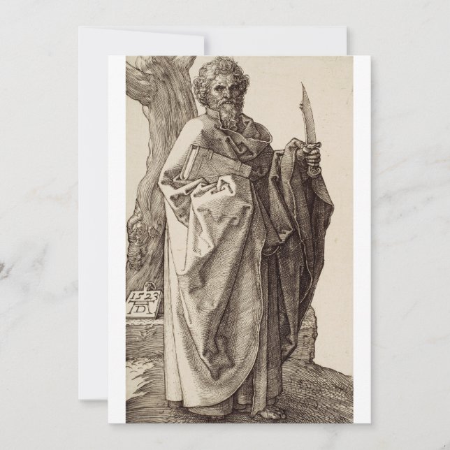 Saint Bartholomew the Apostle Fine Art Holiday Card (Front)