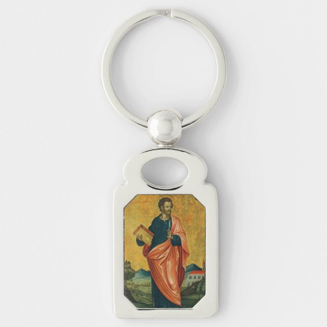 Saint Bartholomew the Apostle Fine Art Key Ring (Front)