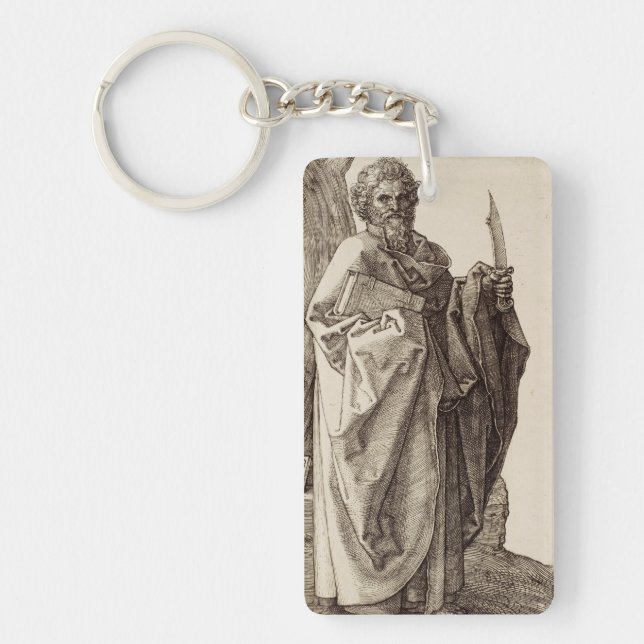 Saint Bartholomew the Apostle Fine Art Key Ring (Front)