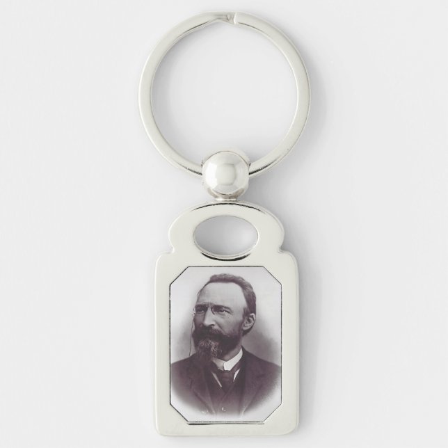 Saint Bartolo Longo Apostle of the Rosary Key Ring (Front)
