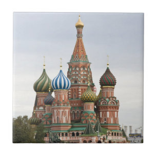 Saint Basil Cathedral. Red Square Moscow Russia Tile