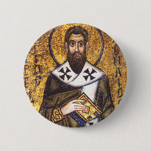 Saint Basil of Caesarea 6 Cm Round Badge