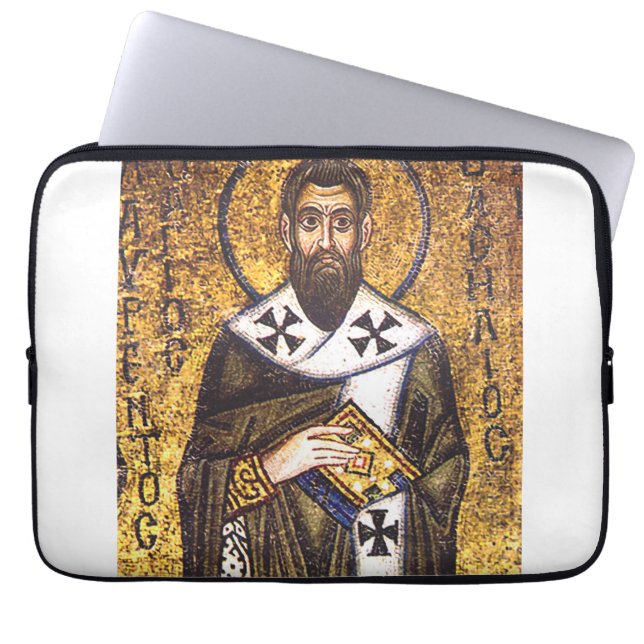 Saint Basil of Caesarea Laptop Sleeve (Front)