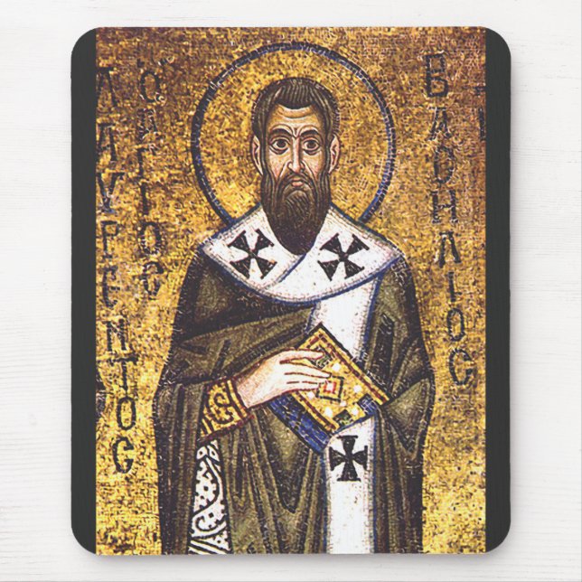 Saint Basil of Caesarea Mouse Pad (Front)