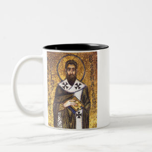 Saint Basil of Caesarea Two-Tone Coffee Mug