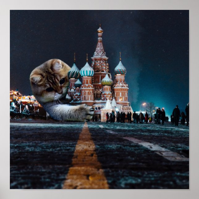 Saint Basil’s Cathedral and Hosico Poster (Front)