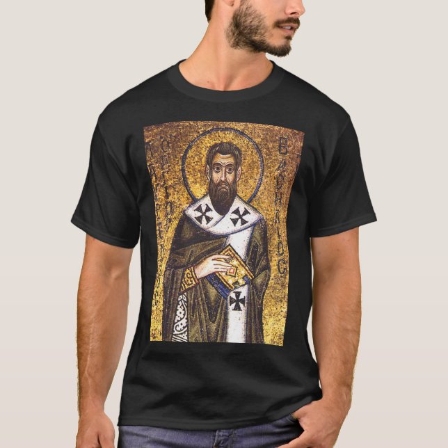 Saint Basil the Great Mosaic T-Shirt (Front)