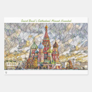 Saint Basil's Cathedral Mirsat Karabel Wrapping Pa Wrapping Paper Sheet