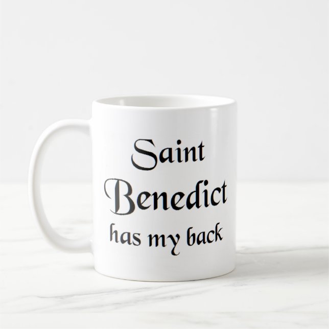 saint benedict coffee mug (Left)