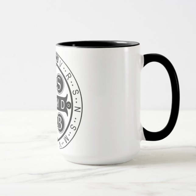 Saint Benedict Medal 15 ounce Mug (Right)