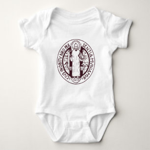 Saint Benedict Medal Baby Bodysuit