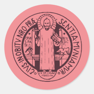 Saint Benedict Medal Classic Round Sticker