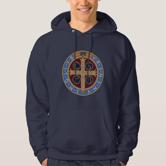 Saint Benedict Medal Hoodie (Front)