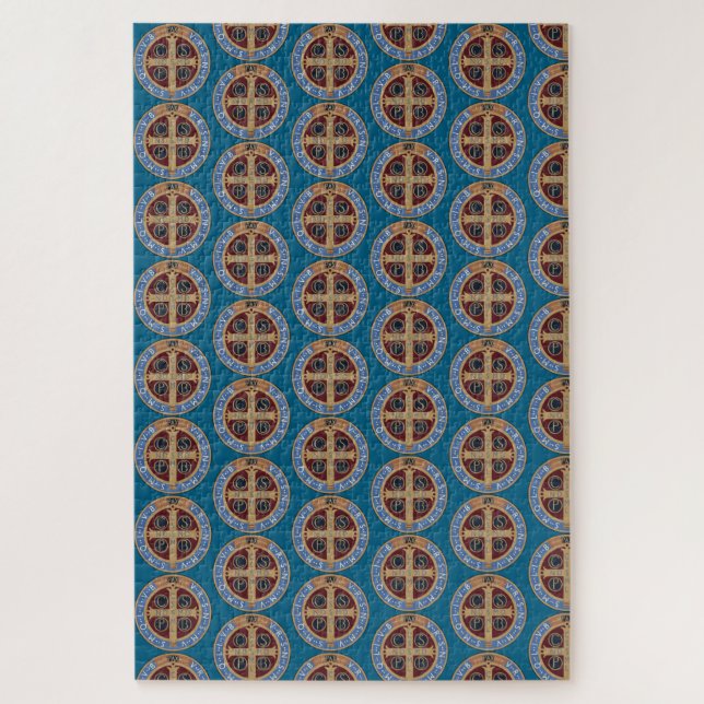 Saint Benedict Medal Jigsaw Puzzle (Vertical)