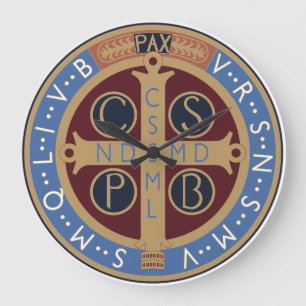 Saint Benedict Medal Large Clock
