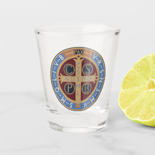 Saint Benedict Medal Shot Glass
