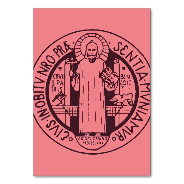 Saint Benedict Medal Table Number (Front)