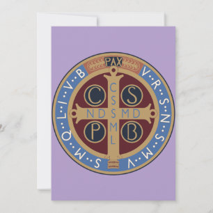 Saint Benedict Medal Thank You Card