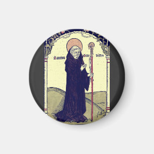 Saint Benedict of Nursia Abbot of Monte Cassino Magnet