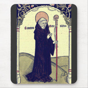 Saint Benedict of Nursia Abbot of Monte Cassino Mouse Pad