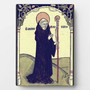 Saint Benedict of Nursia Abbot of Monte Cassino Plaque