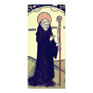 Saint Benedict of Nursia Abbot of Monte Cassino Rack Card