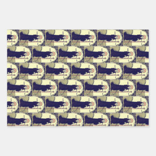 Saint  Benedict of Nursia Abbot of Monte Cassino Wrapping Paper Sheet
