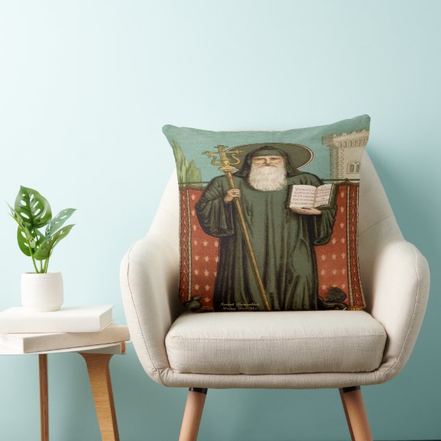 Saint Benedict of Nursia Cushion (Chair)
