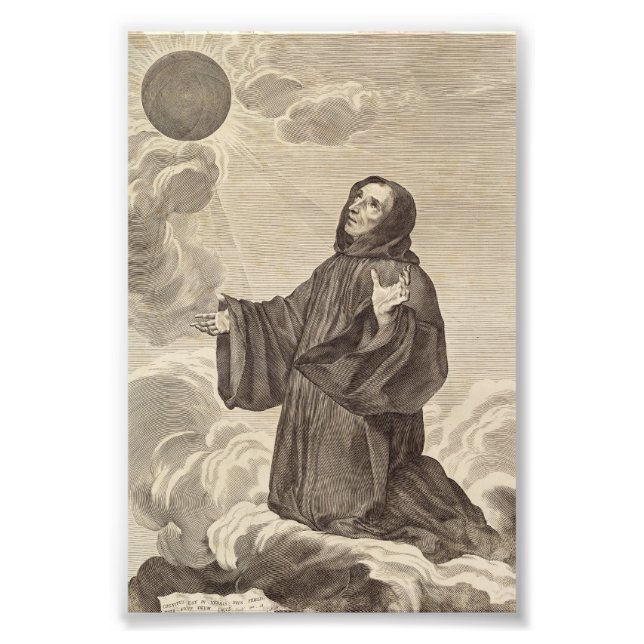 Saint Benedict of Nursia Father of Monasticism Photo Print (Front)