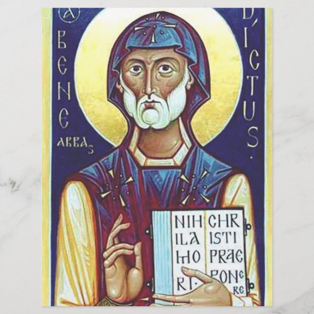 Saint Benedict of Nursia  Flyer (Front)