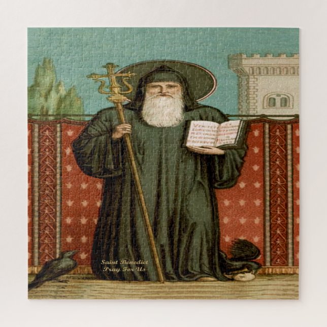 Saint Benedict of Nursia Jigsaw Puzzle (Vertical)
