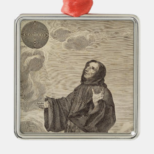 Saint Benedict of Nursia  Metal Ornament