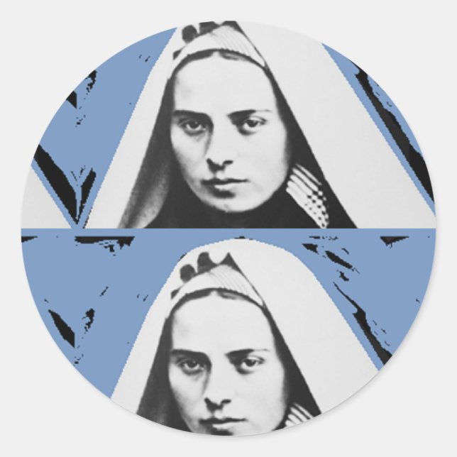 SAINT BERNADETTE SOUBIROUS CLASSIC ROUND STICKER (Front)