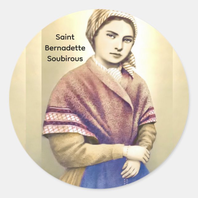 Saint Bernadette Soubirous Classic Round Sticker (Front)