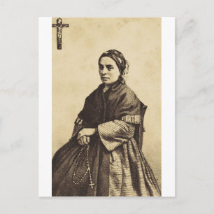 Saint Bernadette Soubirous Fine Art Announcement Postcard